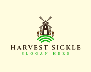 Flour Mill Agriculture logo design