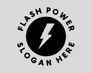 Lightning - Fast Lightning Circle logo design