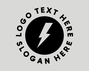 Transfer - Fast Lightning Circle logo design