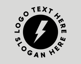 Instagram - Fast Lightning Circle logo design