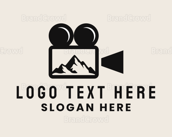 Video Camera Mountain Logo