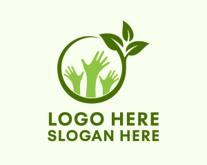 Vegan Charity Hands Logo