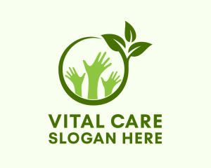 Vegan Charity Hands Logo
