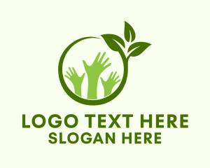 Vegan Charity Hands Logo