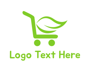 Mart - Organic Grocery Shopping Cart logo design
