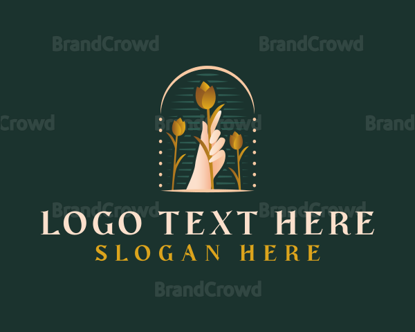 Flower Hand Florist Logo