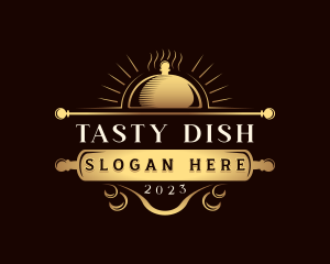 Premium Restaurant Cloche logo design