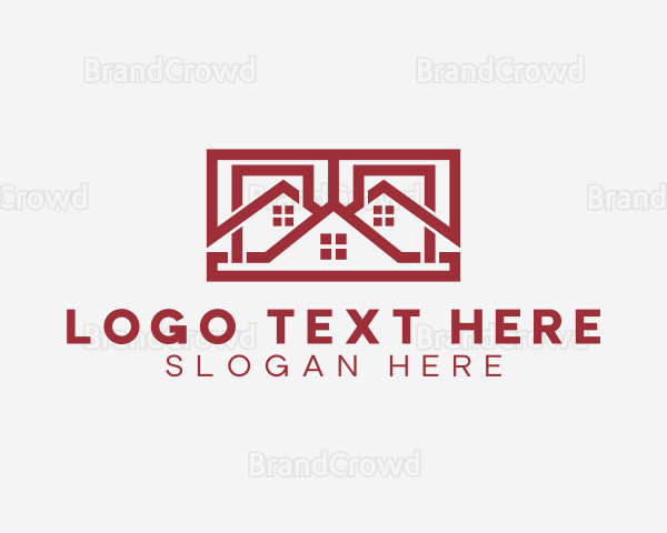 Housing Roof Property Logo