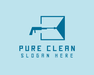 Blue Clean Pressure Washing logo design