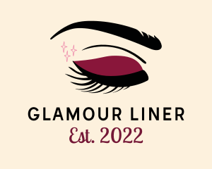 Eyeliner - Beauty Red Eyeshadow logo design