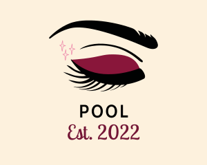 Beauty Red Eyeshadow logo design