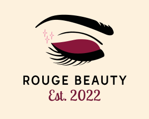 Beauty Red Eyeshadow logo design