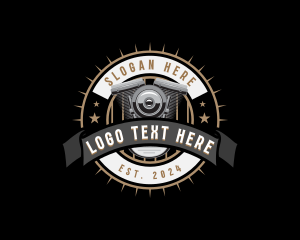 Engine - Motorcycle Engine Mechanic logo design