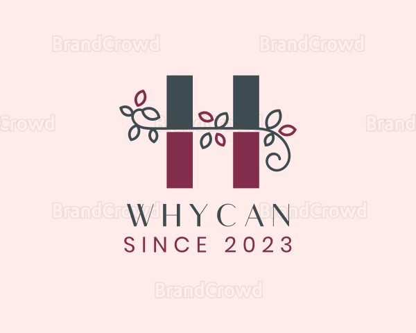 Wedding Planner Letter H Logo