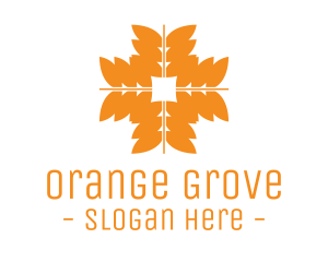 Orange Wheat Grains logo design