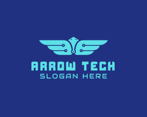 Cyber Tech Wings logo design