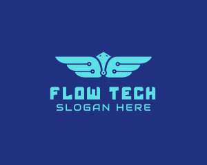 Cyber Tech Wings logo design