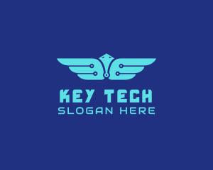 Cyber Tech Wings logo design