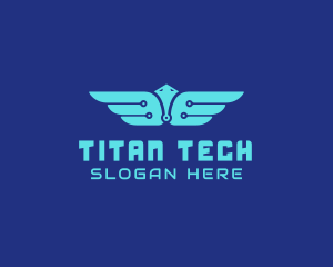 Cyber Tech Wings logo design