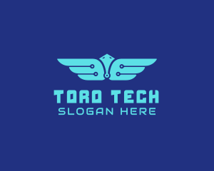 Cyber Tech Wings logo design