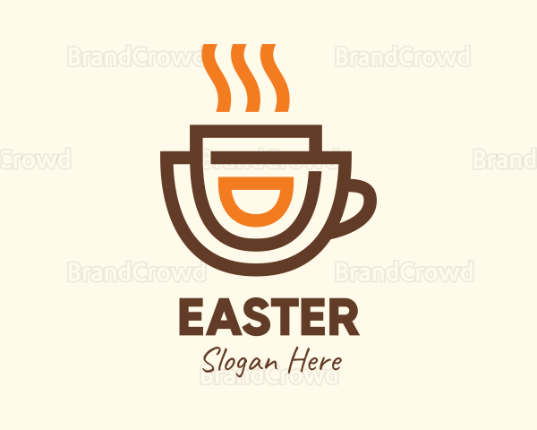 Brewed Coffee Cup Logo