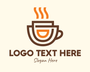 Cappuccino - Brewed Coffee Cup logo design