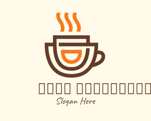 Brewed Coffee Cup Logo