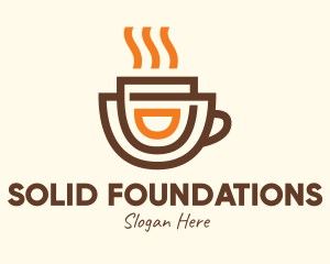 Brewed Coffee Cup Logo