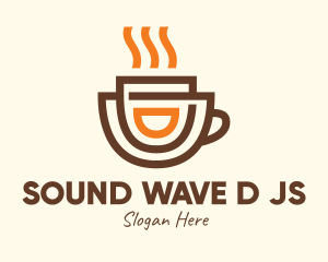 Brewed Coffee Cup Logo