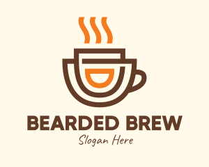 Brewed Coffee Cup logo design