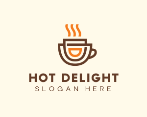 Brewed Coffee Cup logo design