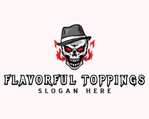 Skull Hat Streatwear logo design