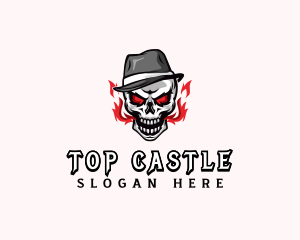 Skull Hat Streatwear logo design