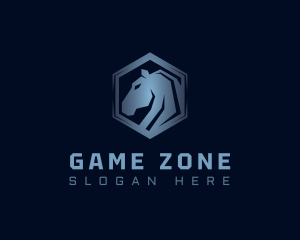 Horse Wildlife Gaming logo design