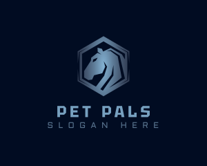 Horse Wildlife Gaming logo design