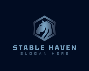 Horse Wildlife Gaming logo design