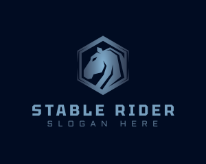 Horse Wildlife Gaming logo design