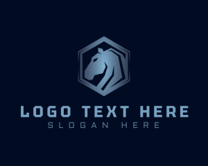Hexagon - Horse Wildlife Gaming logo design