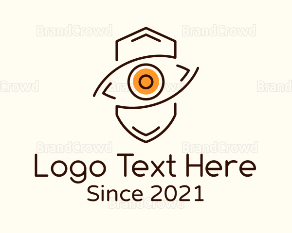 Minimalist Eye Shield Logo