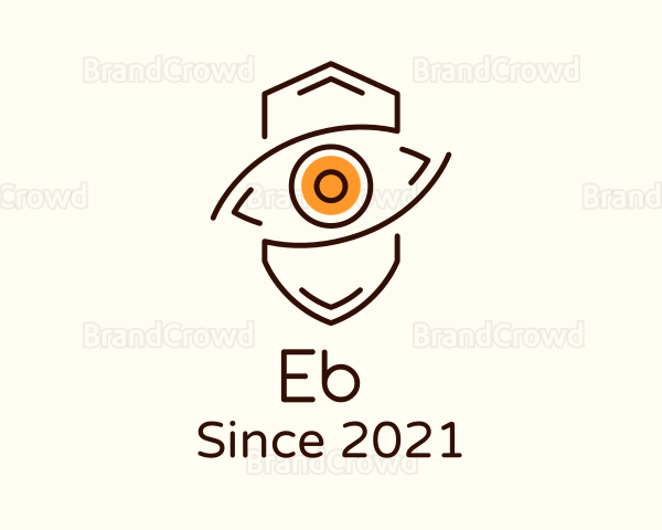 Minimalist Eye Shield Logo