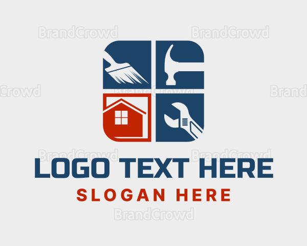 House Repair Service Logo