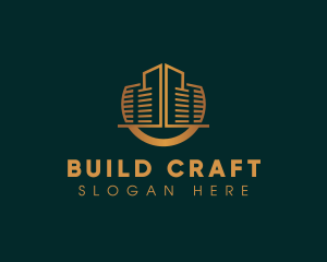 Real Estate Building Construction logo design