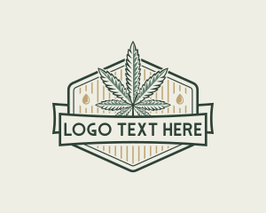 Herbal - Natural Marijuana Drug logo design