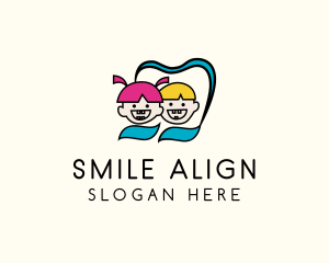 Orthodontic - Kid Dental Clinic logo design