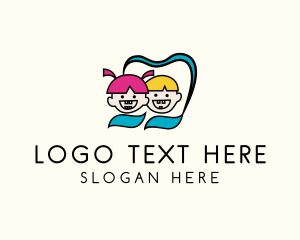 Orthodontic - Kid Dental Clinic logo design