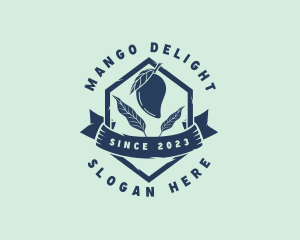 Mango Leaf Fruit logo design