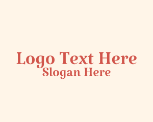 Word - Elegant Boutique Style logo design