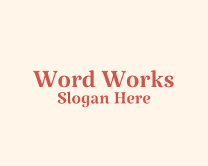Word - Elegant Boutique Style logo design