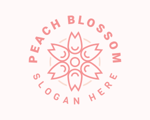 Cherry Blossom Flower Events logo design