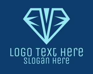 Jewelry Store - Blue Diamond Jewelry logo design